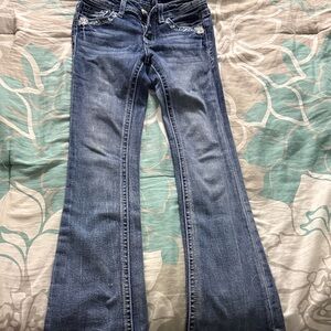 Grace in LA Kids Blue Jeans with Embellished Pockets